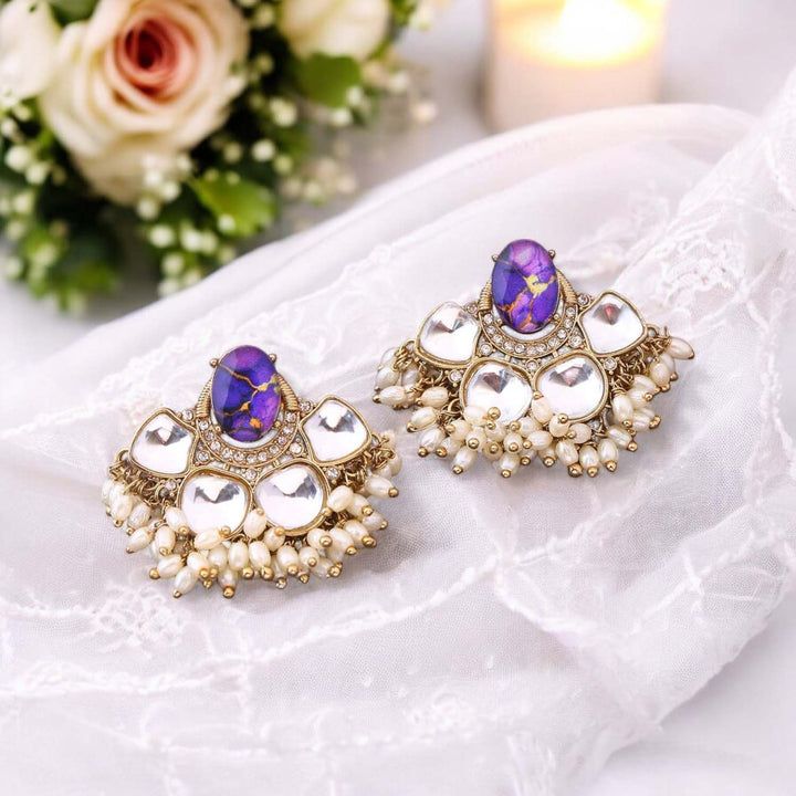 Purple Mounika Studs