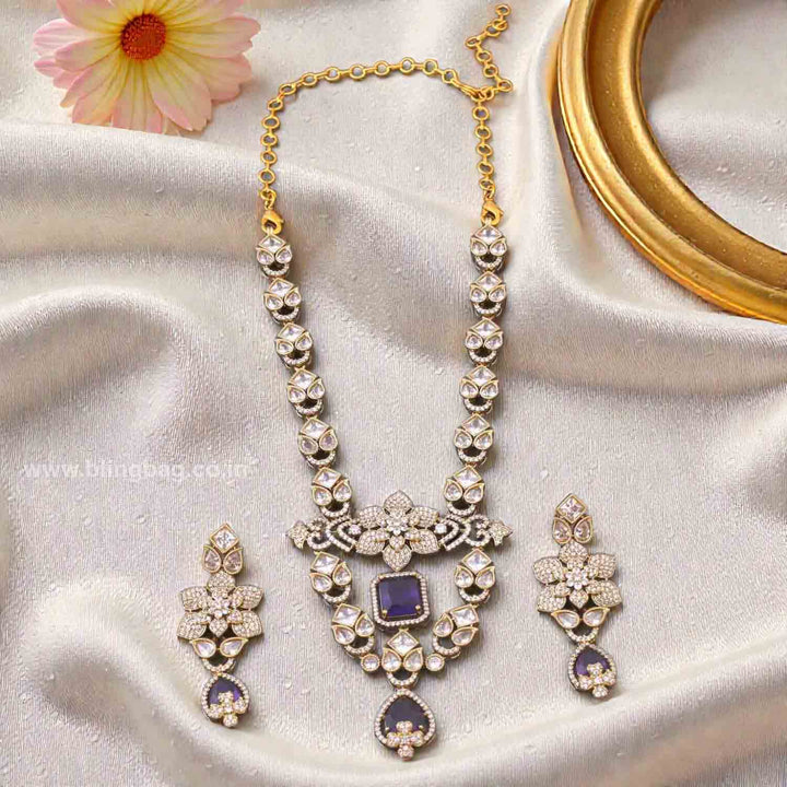 Purple Narevia Victorian Jewellery Set - New Arrival