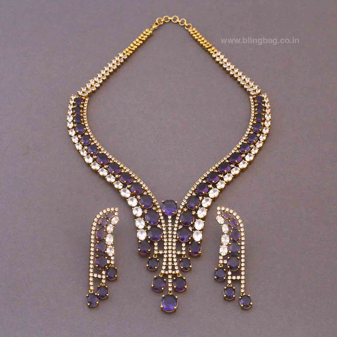 Purple Niela Hasli Victorian Jewellery Set- New Arrivals