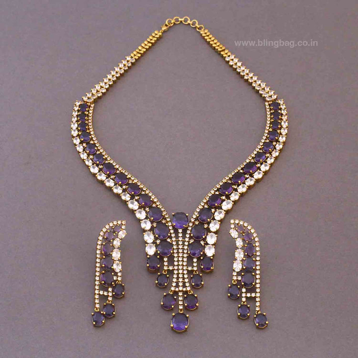 Purple Niela Hasli Victorian Jewellery Set- New Arrivals