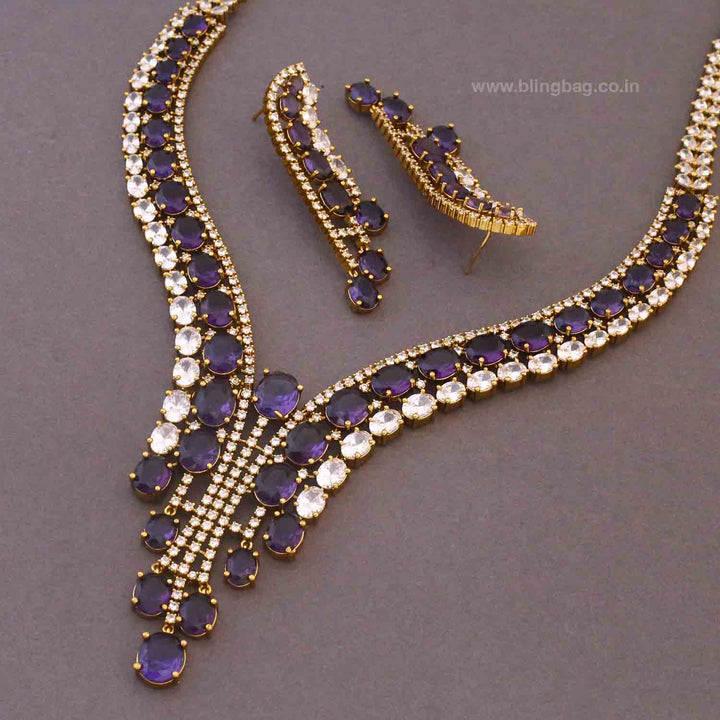 Purple Niela Hasli Victorian Jewellery Set- New Arrivals