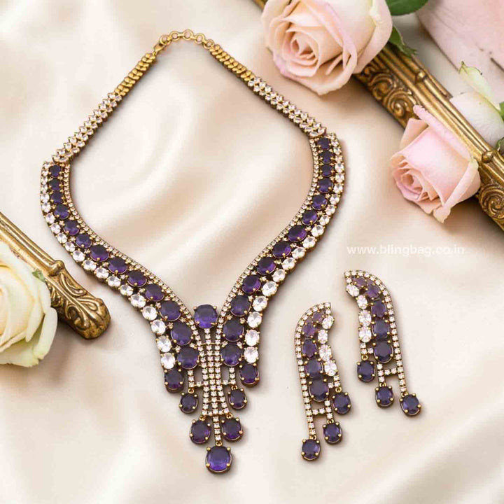 Purple Niela Hasli Victorian Jewellery Set- New Arrivals