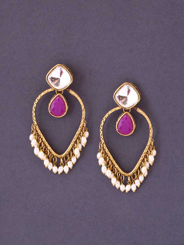 Purple Nilambari Danglers