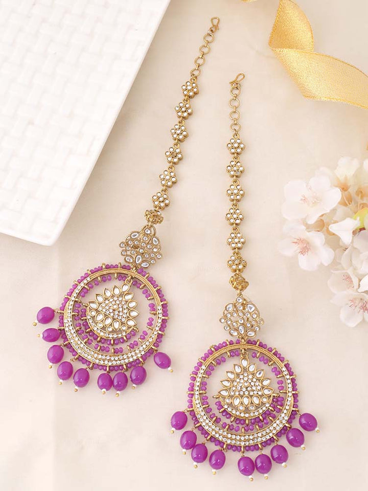 Purple Nilani Sahara Chandbalis