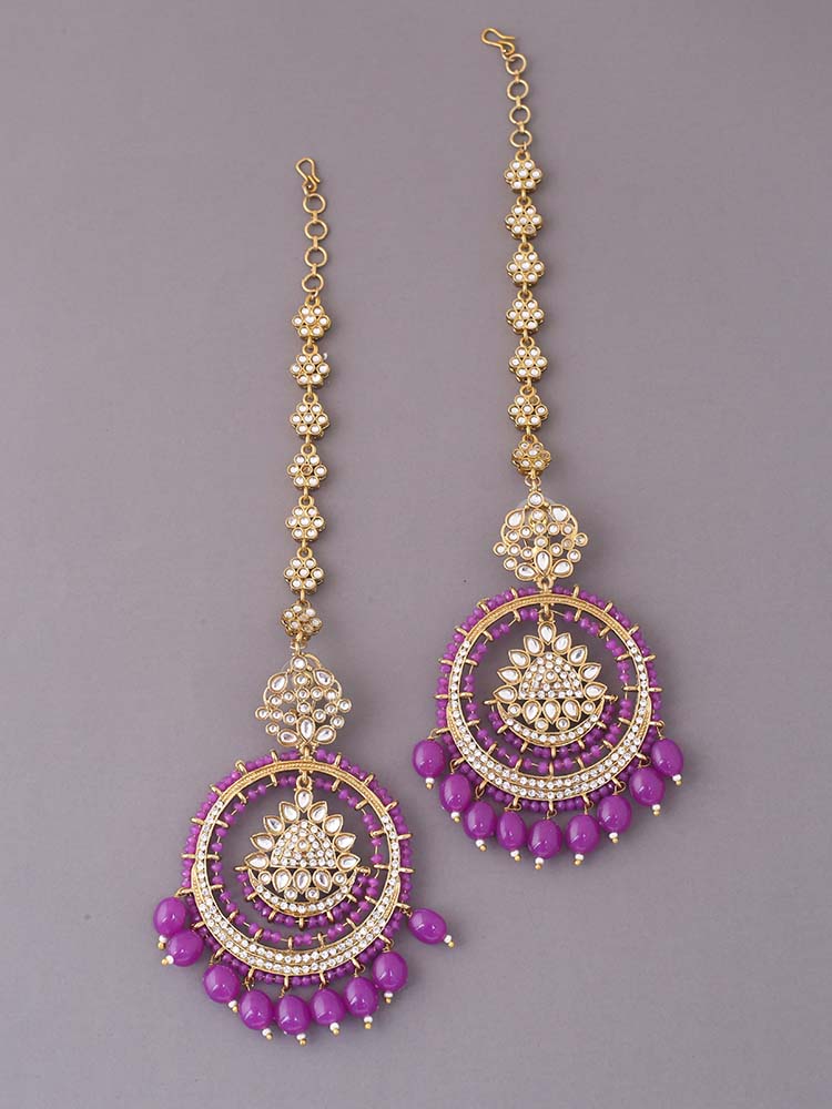 Purple Nilani Sahara Chandbalis