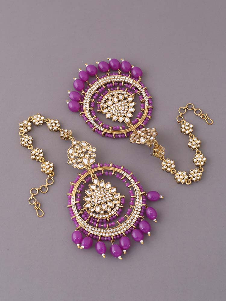 Purple Nilani Sahara Chandbalis