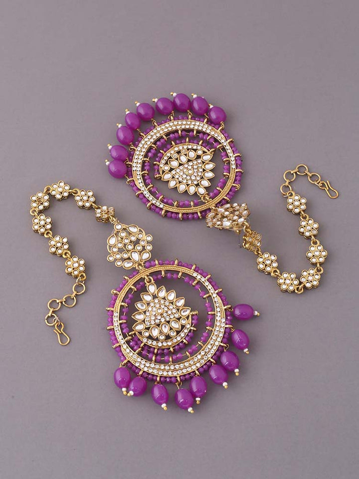 Purple Nilani Sahara Chandbalis