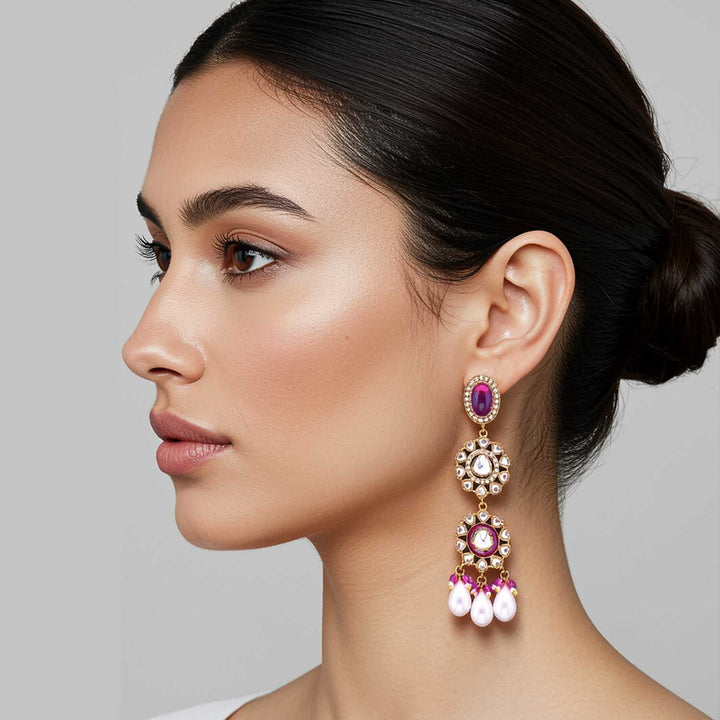 Purple Nimrata Danglers