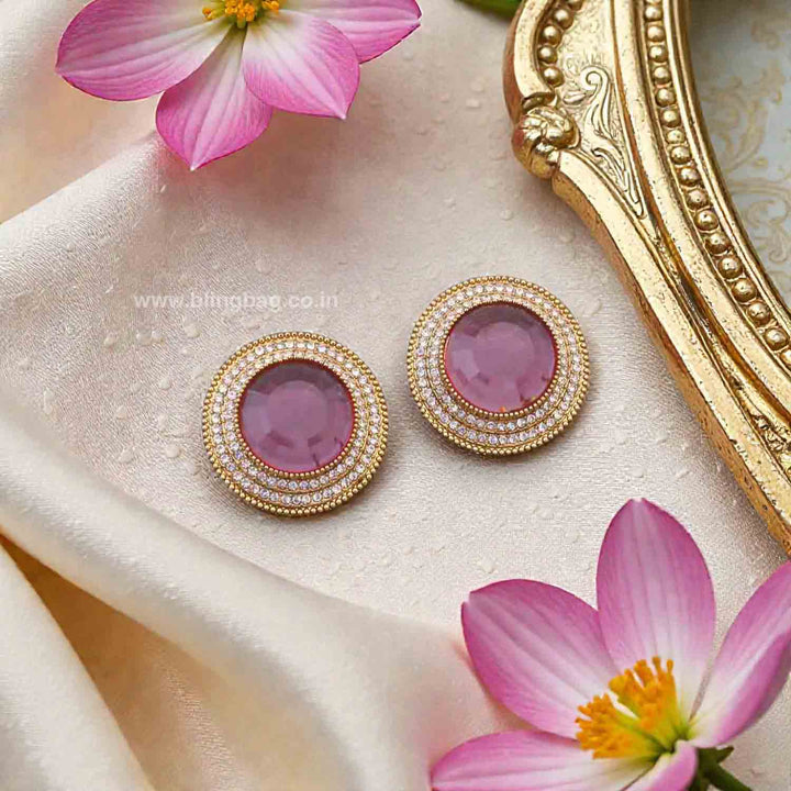 Purple Nishaa Studs