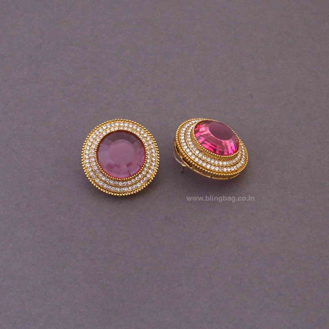 Purple Nishaa Studs
