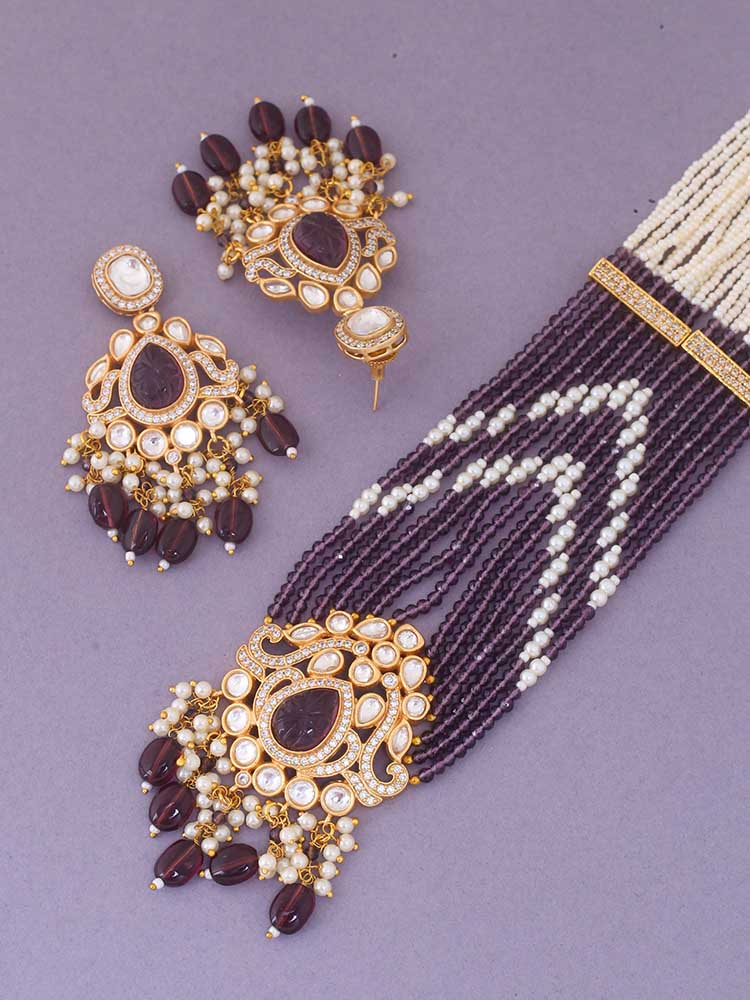 Purple Nova Jewellery Set