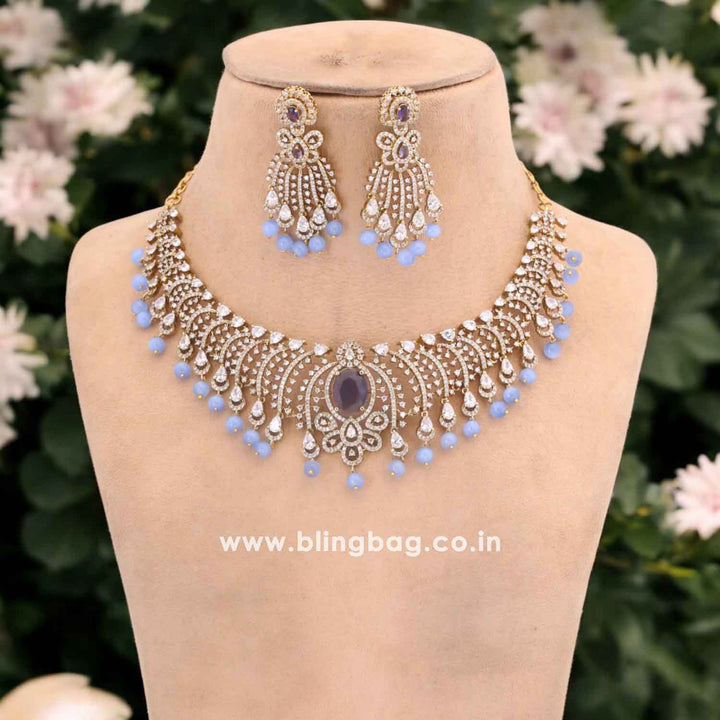 Purple Oath Hasli Victorian Jewellery Set - New Arrival