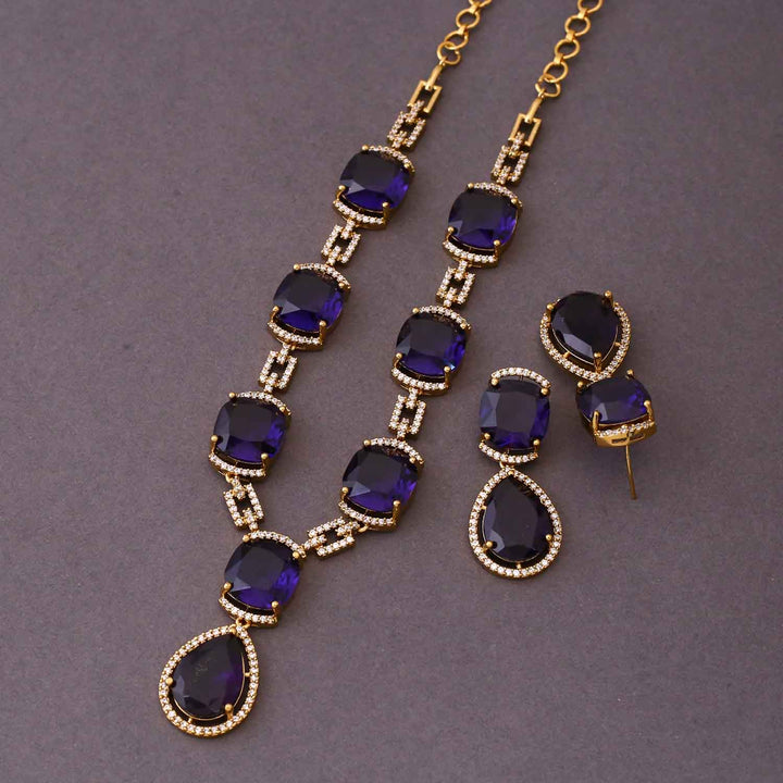 Purple Oriana Victorian Jewellery Set- New Arrival