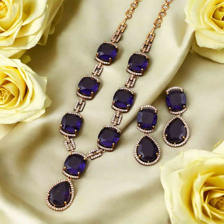 Purple Oriana Victorian Jewellery Set- New Arrival
