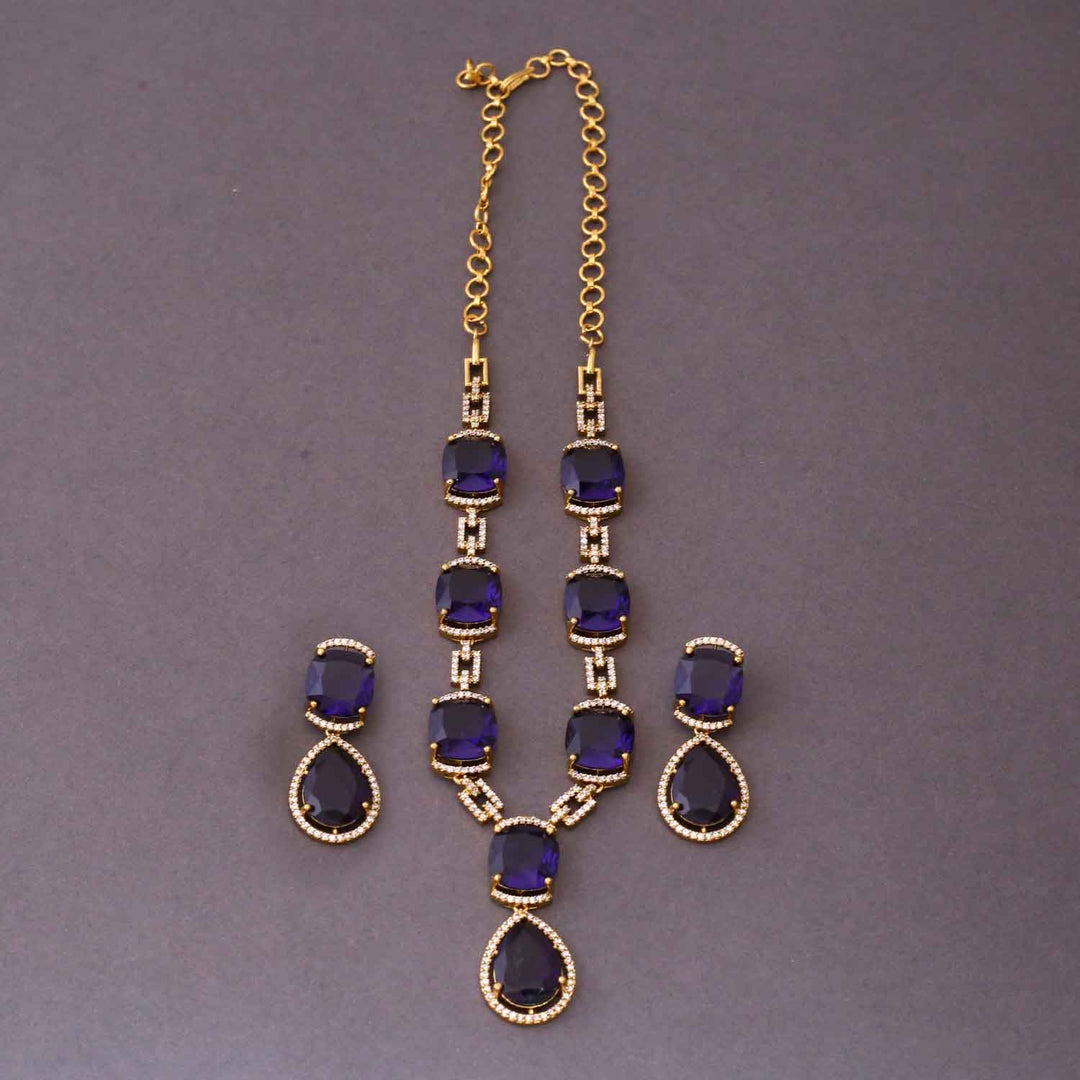 Purple Oriana Victorian Jewellery Set- New Arrival