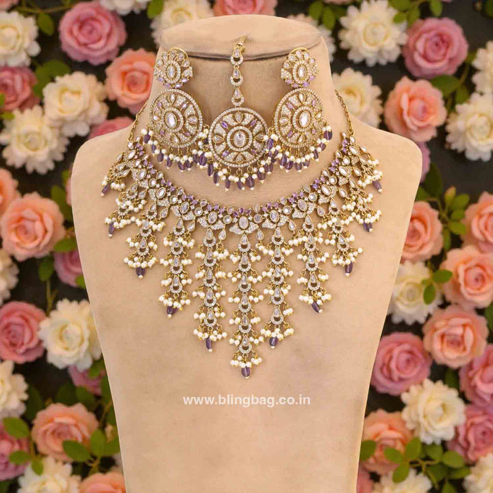 Purple Parven Victorian Jewellery Set - New Arrival