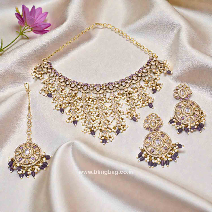 Purple Parven Victorian Jewellery Set - New Arrival