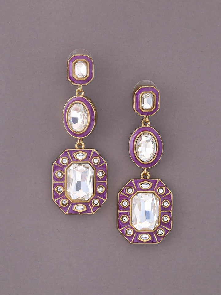 Purple Pratima Danglers