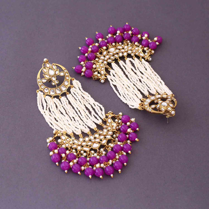 Purple Rashika Chandbalis