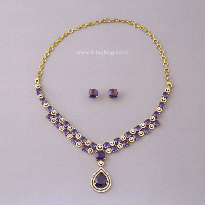 Purple Regal Victorian Jewellery Set - New Arrival
