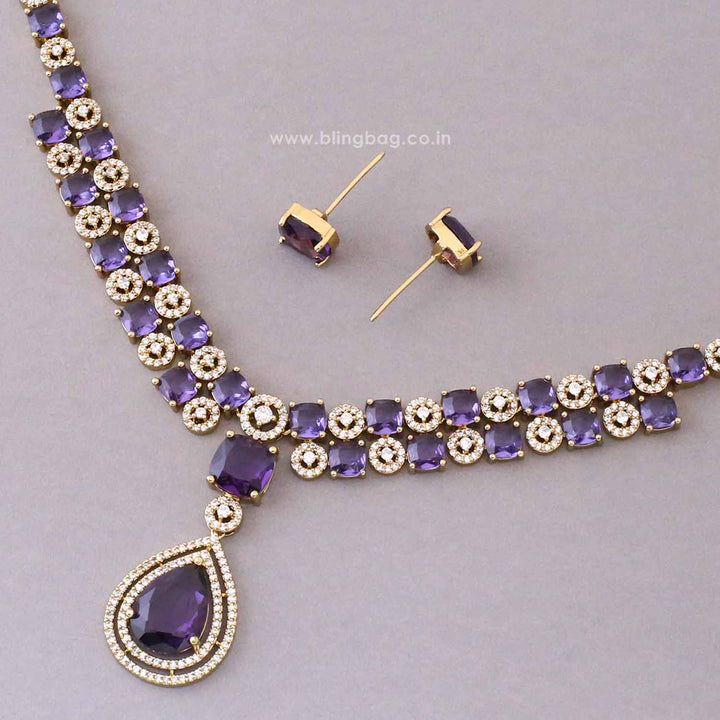 Purple Regal Victorian Jewellery Set - New Arrival