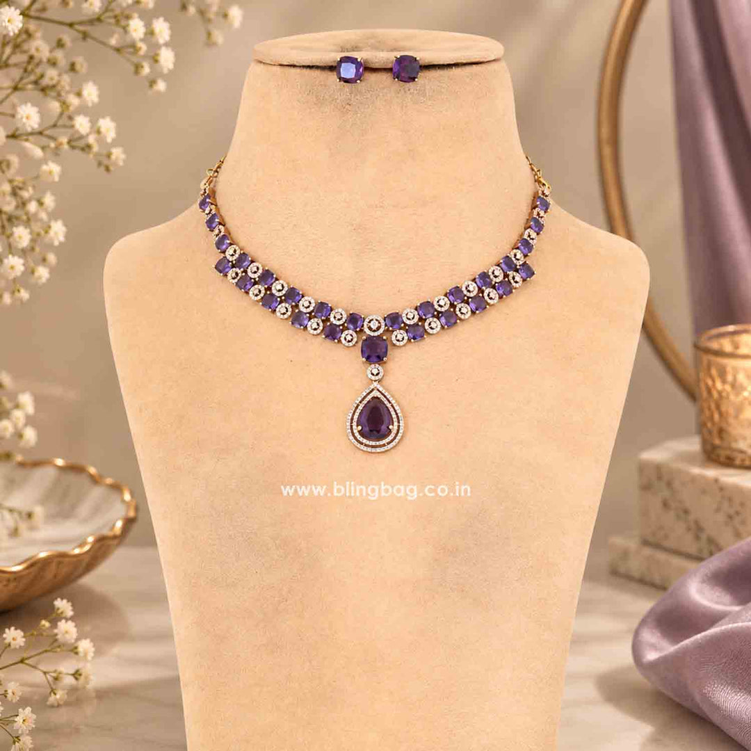 Purple Regal Victorian Jewellery Set - New Arrival