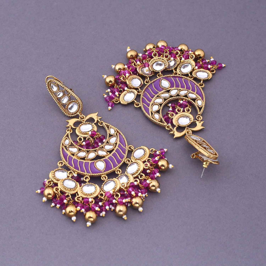 Purple Rishu Chandbalis