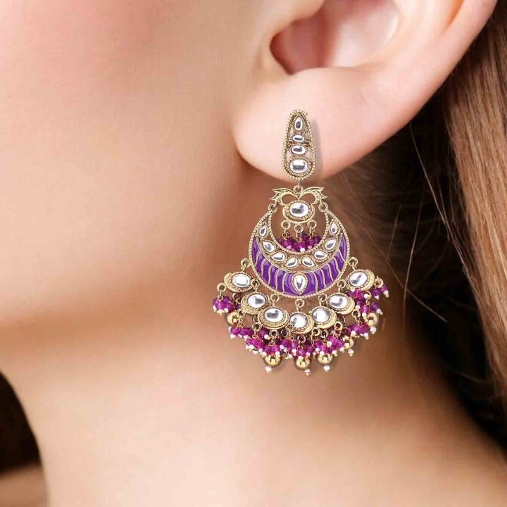 Purple Rishu Chandbalis