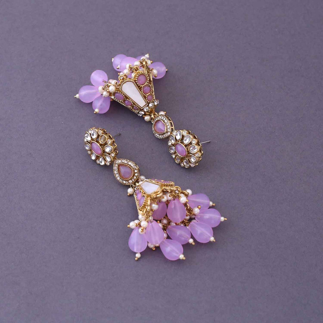 Purple Ritika Jhumkis