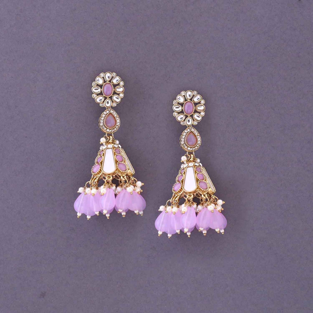 Purple Ritika Jhumkis