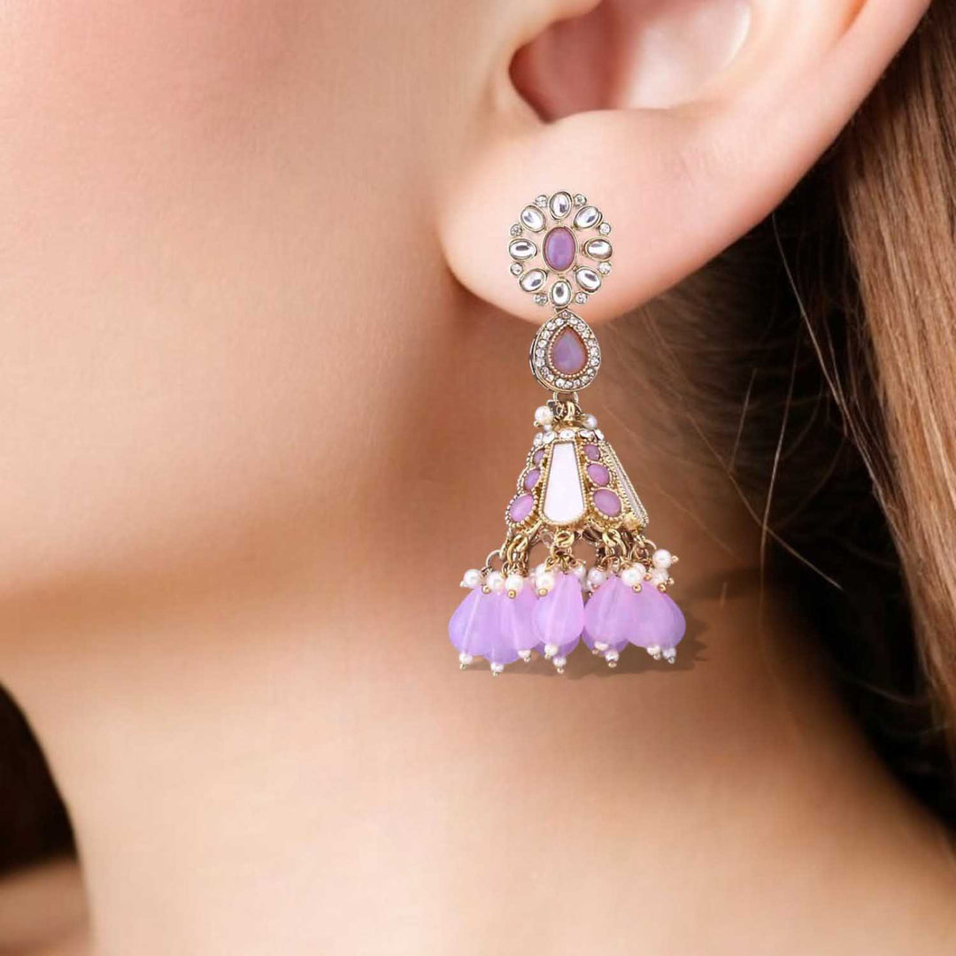 Purple Ritika Jhumkis