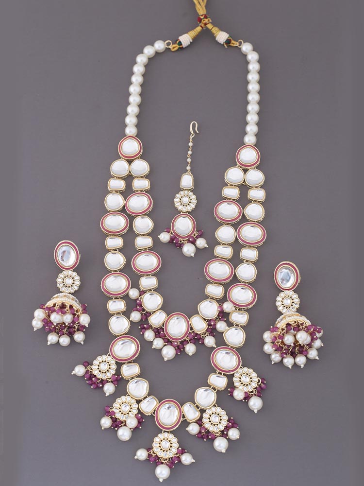 Purple Sakshi Jewellery Set