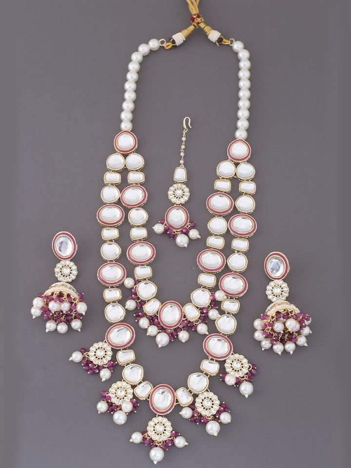 Purple Sakshi Jewellery Set