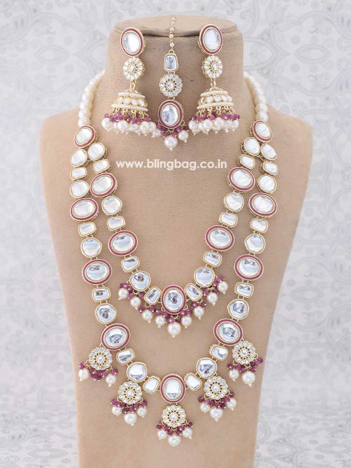 Purple Sakshi Jewellery Set