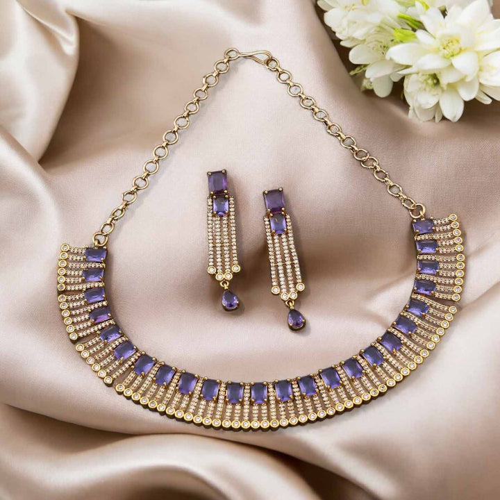 Purple Scarket Hasli Victorian Jewellery Set - New Arrival