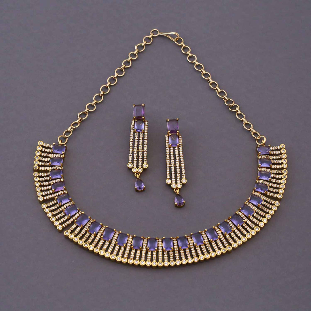 Purple Scarket Hasli Victorian Jewellery Set - New Arrival