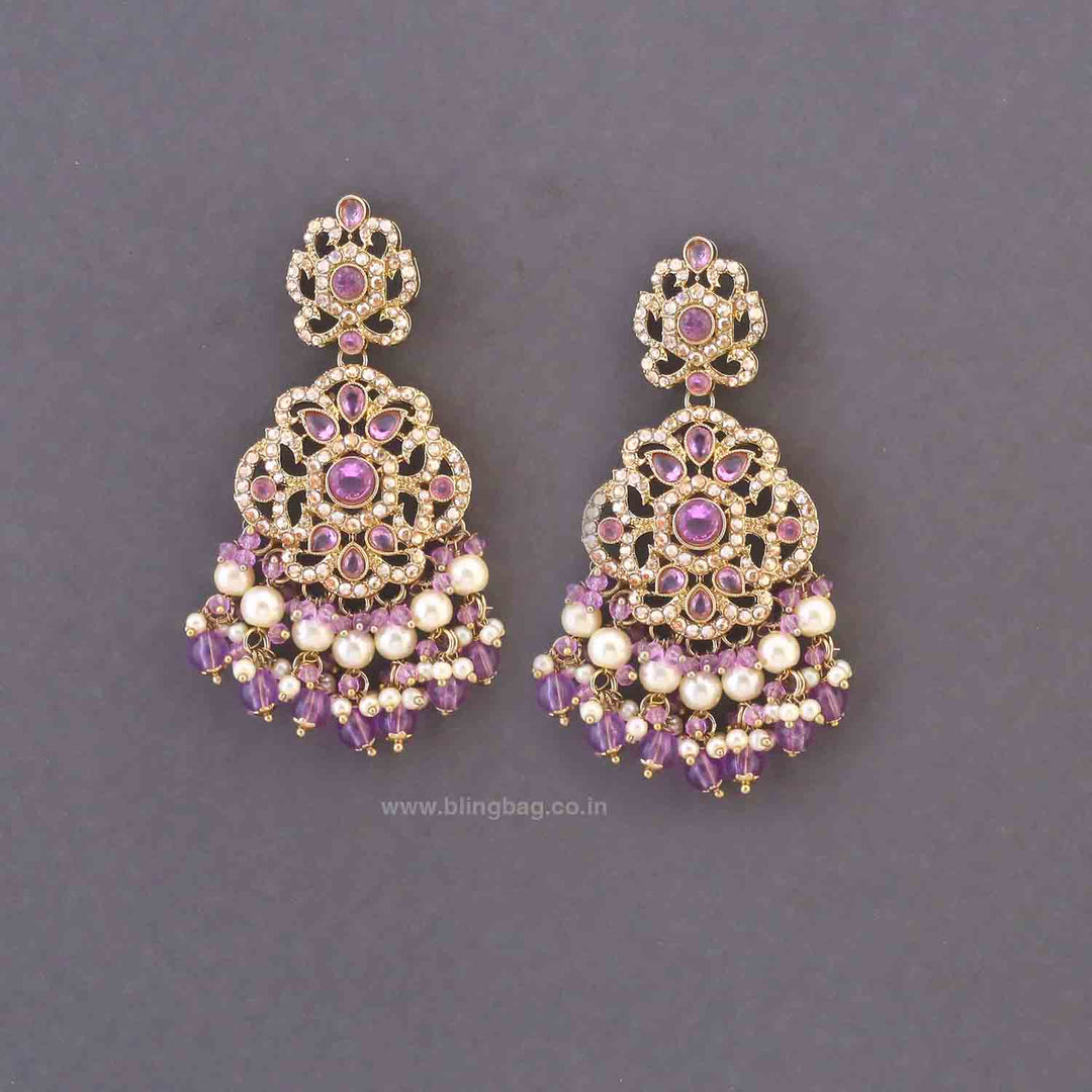 Purple Shaswati Chaandbalis