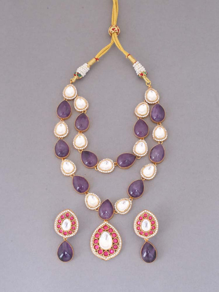 Purple Shyla Jewellery Set