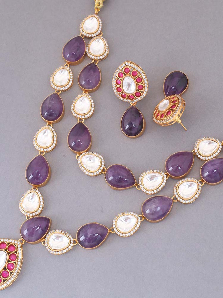 Purple Shyla Jewellery Set