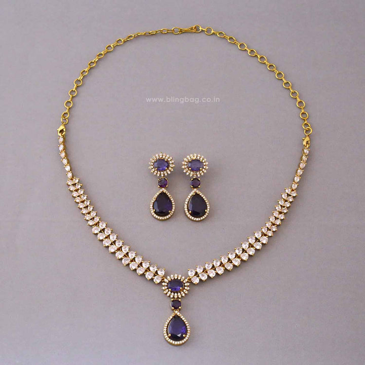 Purple Solace Victorian Jewellery Set - New Arrival