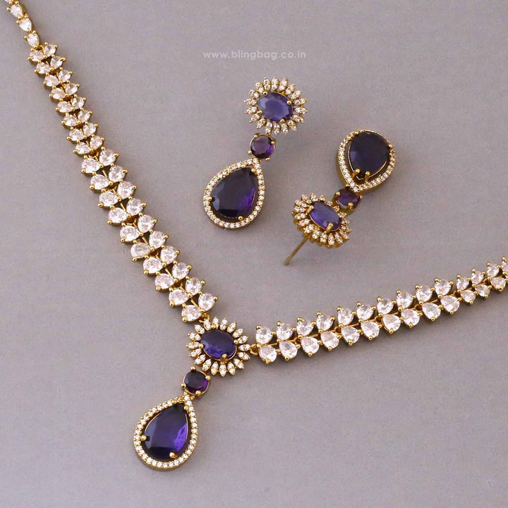 Purple Solace Victorian Jewellery Set - New Arrival