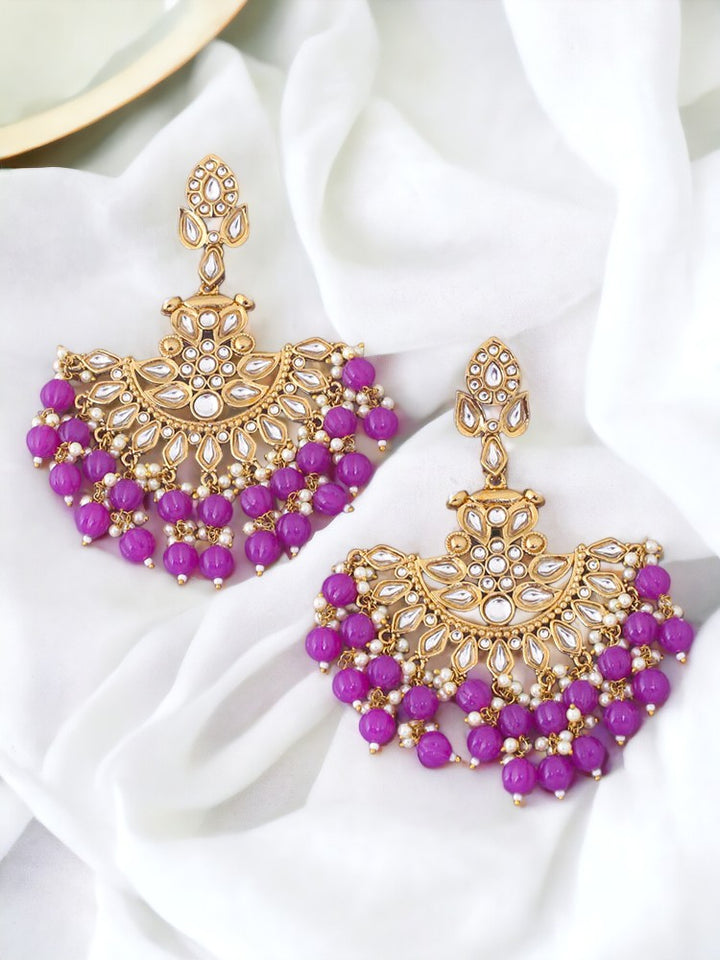 Purple Sreeja Chaandbalis