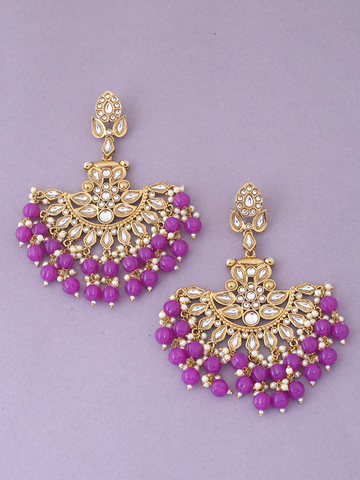 Purple Sreeja Chaandbalis