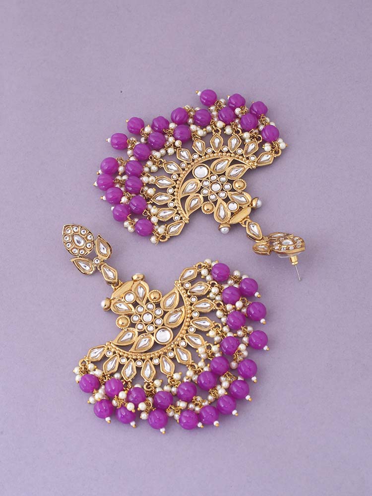 Purple Sreeja Chaandbalis