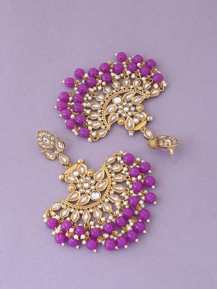 Purple Sreeja Chaandbalis