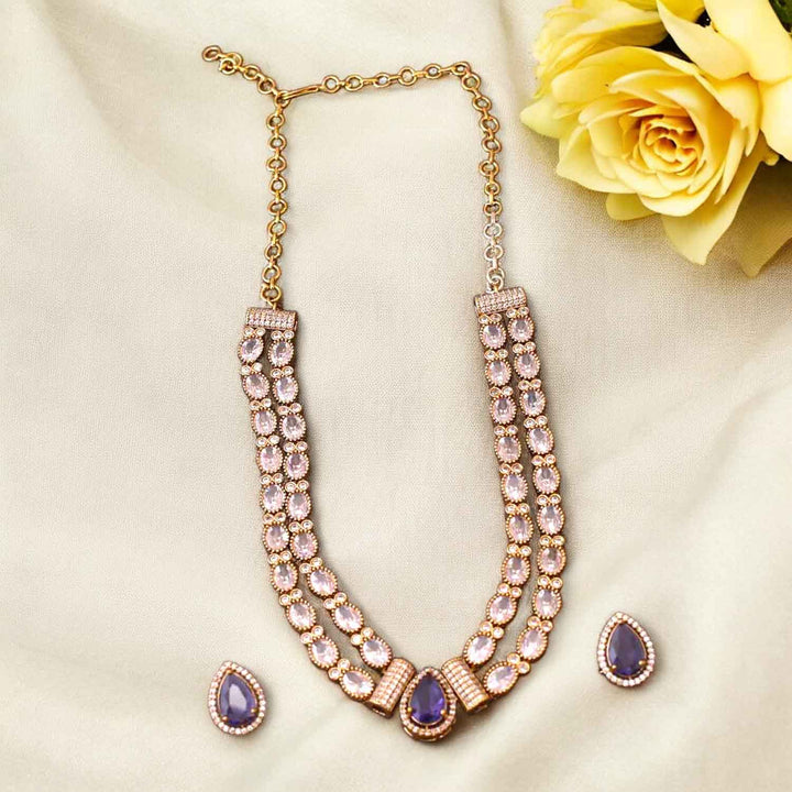 Purple Starla Victorian Jewellery Set- New Arrival