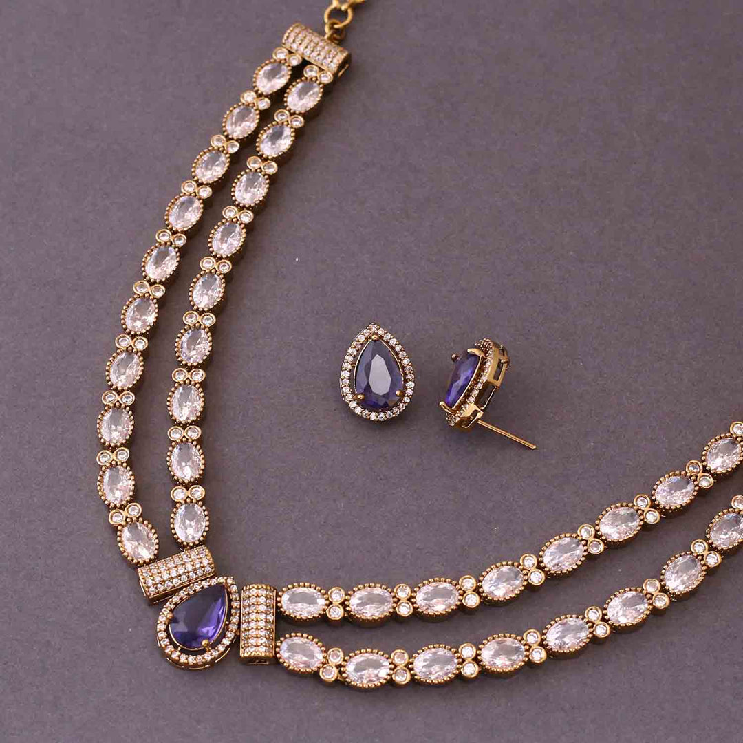 Purple Starla Victorian Jewellery Set- New Arrival