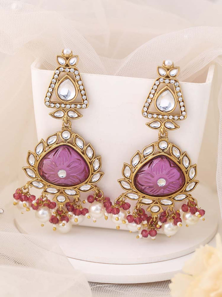 Purple Tapsi Chandbalis