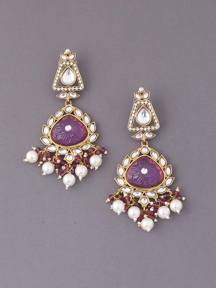 Purple Tapsi Chandbalis