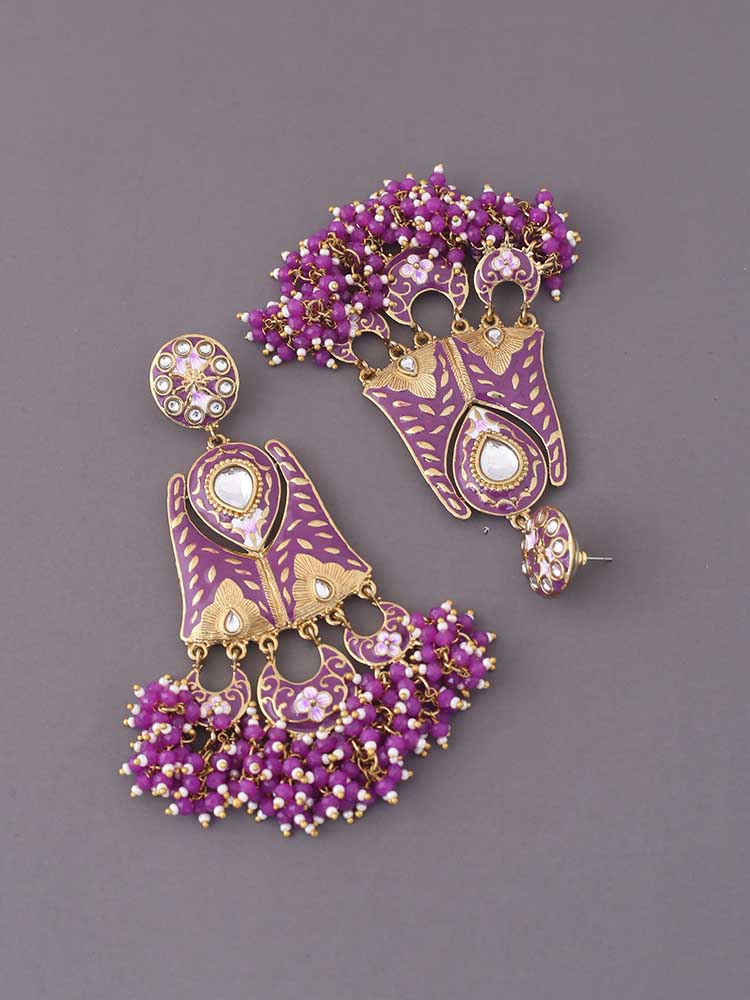 Purple Toshi Chandbalis